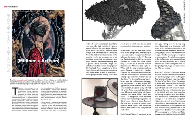 Bite Magzine issue 17 : Milliner x Artisan